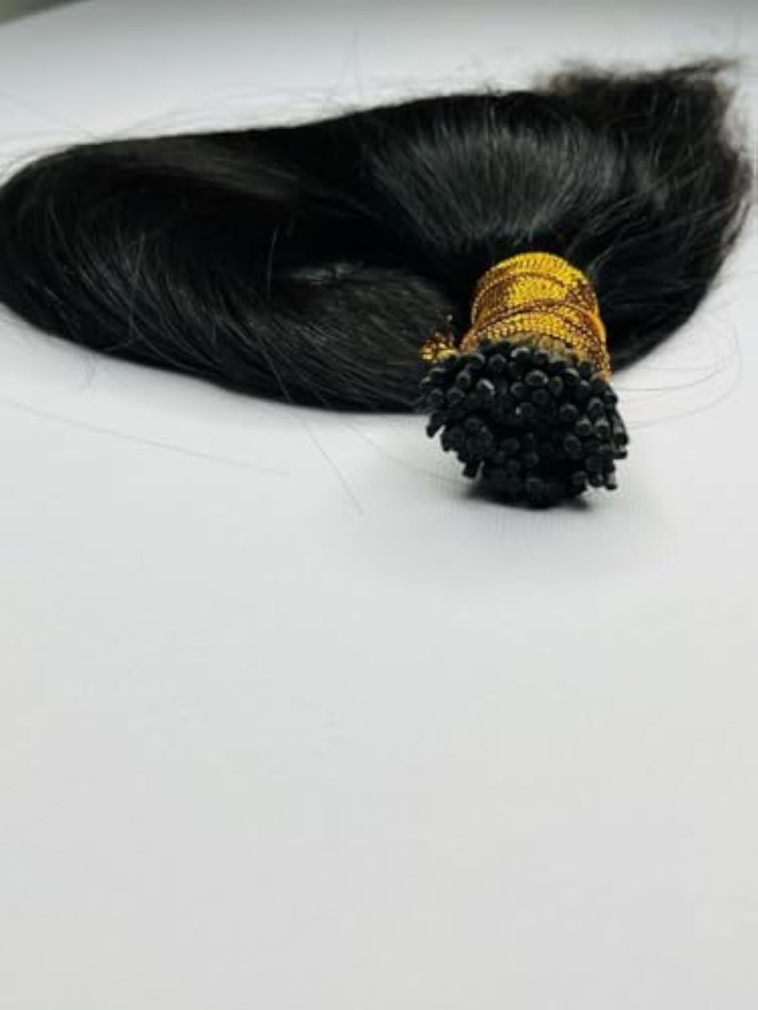 18 Inch Flat Tip Straight Human Hair Extensions, 20 Strands